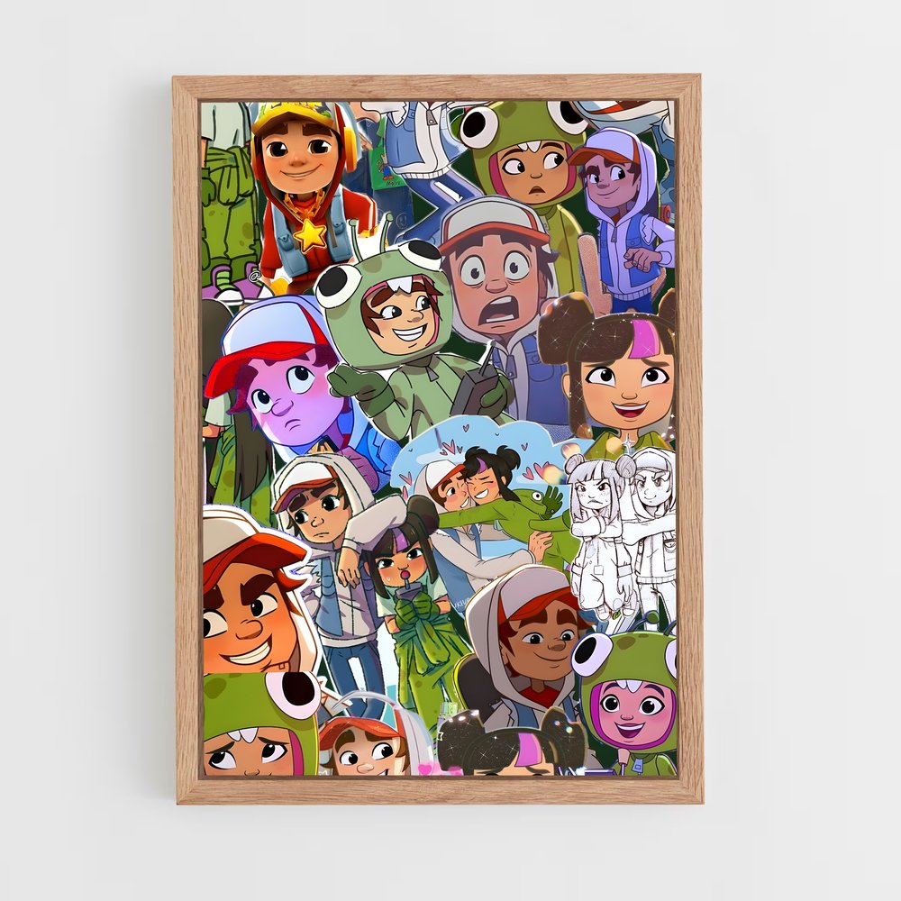 Poster Surfing Squad – affiche Subway surfers (vue 4)